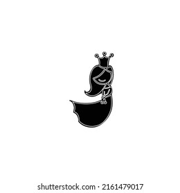 beauty princess vector type icon
