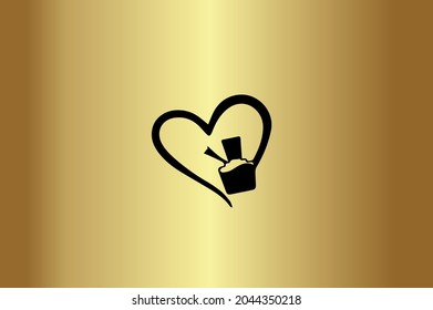Beauty Product Basic und elegantes minimales künstlerisches Design in Green initiale Icon Logo-Vektorgrafik