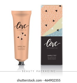 Beauty Product Packaging Template : Vector Illustration