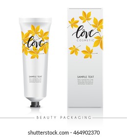 Beauty Product Packaging Template : Vector Illustration