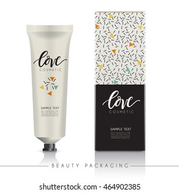 Beauty Product Packaging Template : Vector Illustration