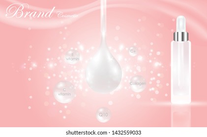 Beauty Product Pink Cosmetic Container Pink Stock Vector (Royalty Free ...