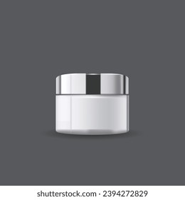 Ilustraciones vectoriales de productos de belleza aisladas en fondo gris
