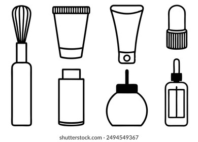 Beauty Products Art Creative Line Art Illustration Examples Inspiration