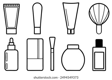 Beauty Products Art Modern Line Art Illustration Examples Gallery