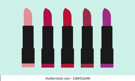 Beauty products for make up in vector