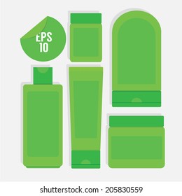 Beauty products packaging containers - vector 