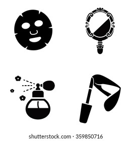 Beauty products vector icons