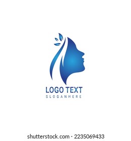 Beauty queen logo design template. Vector illustration