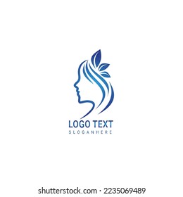 Beauty queen logo design template. Vector illustration