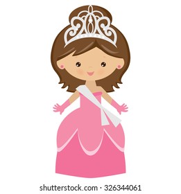 Beauty queen vector illustration