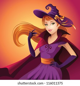 beauty redhead witch