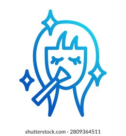 Beauty Regimen Icon - Outline Gradient Icons For Spa And Esthetics