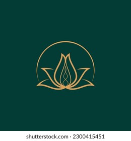 concepto vectorial del logotipo del spa Beauty rose. El logotipo puede utilizarse para ícono, marca, identidad, cosmética, boutique, naturaleza y spa