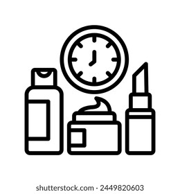 Beauty Routine icon, routine, daily, skincare, care, editable vector, pixel perfect, illustrator ai file