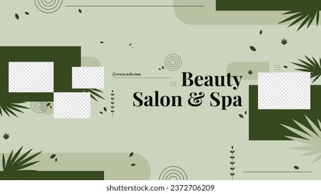 Beauty salon background. Salon Template. Spa treatment. Beauty Center. spa clinic. Beauty and Spa Salon design. Vector Illustration. Poster, Banner, Flyer, Cover. Social Media Post. relax. body care.