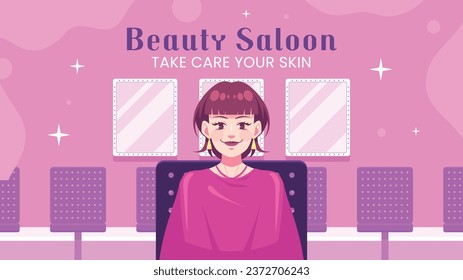 Beauty salon background. Salon Template. Spa treatment. Beauty Center. spa clinic. Beauty and Spa Salon design. Vector Illustration. Poster, Banner, Flyer, Cover. Social Media Post. relax. body care.