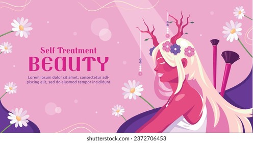 Beauty salon background. Salon Template. Spa treatment. Beauty Center. spa clinic. Beauty and Spa Salon design. Vector Illustration. Poster, Banner, Flyer, Cover. Social Media Post. relax. body care.