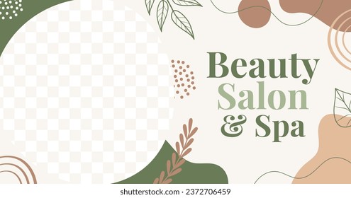 Beauty salon background. Salon Template. Spa treatment. Beauty Center. spa clinic. Beauty and Spa Salon design. Vector Illustration. Poster, Banner, Flyer, Cover. Social Media Post. relax. body care.