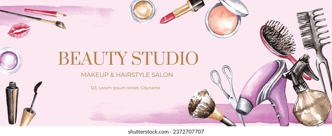 Beauty salon background. Salon Template. Spa treatment. Beauty Center. spa clinic. Beauty and Spa Salon design. Vector Illustration. Poster, Banner, Flyer, Cover. Social Media Post. relax. body care.