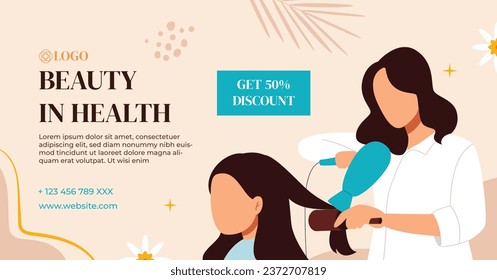 Beauty salon background. Salon Template. Spa treatment. Beauty Center. spa clinic. Beauty and Spa Salon design. Vector Illustration. Poster, Banner, Flyer, Cover. Social Media Post. relax. body care.