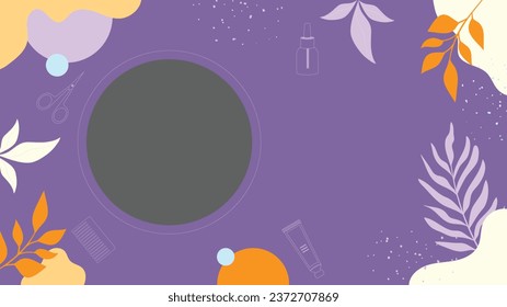 Beauty salon background. Salon Template. Spa treatment. Beauty Center. spa clinic. Beauty and Spa Salon design. Vector Illustration. Poster, Banner, Flyer, Cover. Social Media Post. relax. body care.