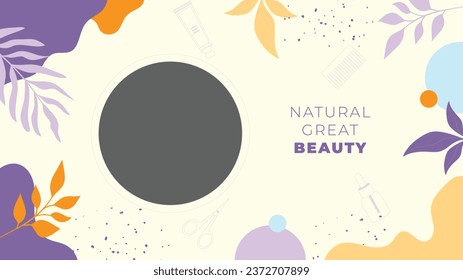 Beauty salon background. Salon Template. Spa treatment. Beauty Center. spa clinic. Beauty and Spa Salon design. Vector Illustration. Poster, Banner, Flyer, Cover. Social Media Post. relax. body care.