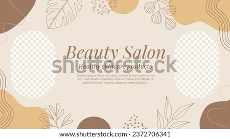 Beauty salon background. Salon Template. Spa treatment. Beauty Center. spa clinic. Beauty and Spa Salon design. Vector Illustration. Poster, Banner, Flyer, Cover. Social Media Post. relax. body care.