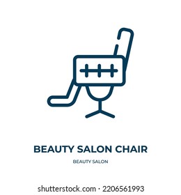 Beauty Salon Chair Icon. Linear Vector Illustration From Beauty Salon Collection. Outline Beauty Salon Chair Icon Vector. Thin Line Symbol For Use On Web And Mobile Apps, Logo, Print Media.