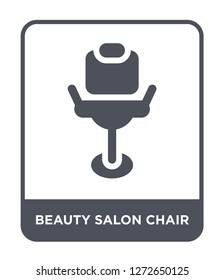 beauty salon chair icon vector on white background, beauty salon chair trendy filled icons from Beauty collection, beauty salon chair simple element illustration