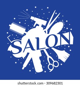 Beauty salon design. Vector illustration
