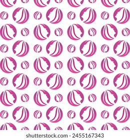 Beauty salon exotic trendy multicolor repeating pattern vector illustration design