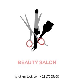 Beauty Salon flat icon. Colored element sign from beauty salon collection. Flat Beauty Salon icon sign for web design, infographics and more.