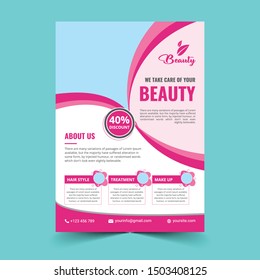 Beauty Salon Flyer Design Template