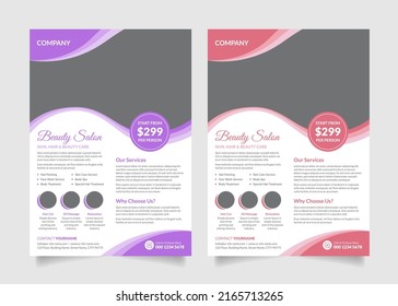 Beauty Salon Flyer Design Template