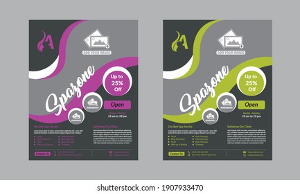Beauty Salon Flyer Template Design very unique and classic design