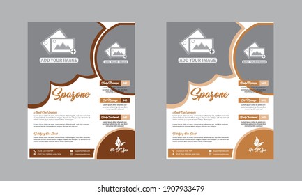 Beauty Salon Flyer Template Design very unique and classic design