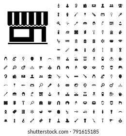 Beauty salon icon illustration isolated vector sign symbol. editable barber icons vector set.