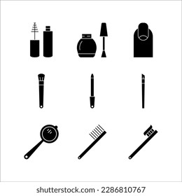 Beauty Salon icon set. Universal Beauty icons for use in web and mobile UI, Beauty basic UI elements set, on white background, eps 10.