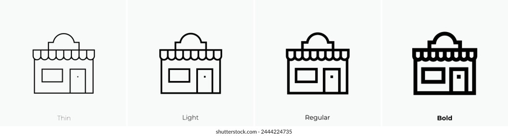 beauty salon icon. Thin, Light Regular And Bold style design isolated on white background