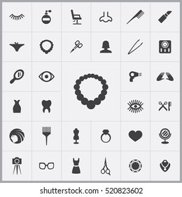 beauty salon icons universal set for web and mobile