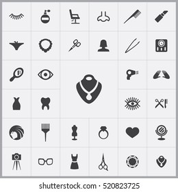 beauty salon icons universal set for web and mobile