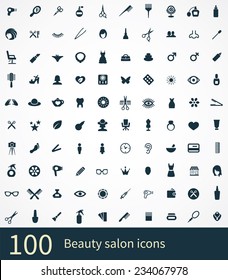 Beauty Salon Icons Vector Set