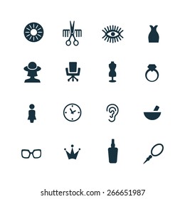 beauty salon Icons Vector set