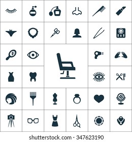 beauty salon Icons Vector set