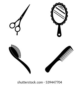 Beauty salon icons  vector set