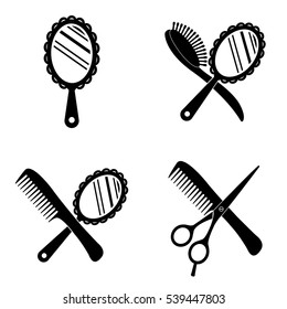 Beauty salon icons  vector set