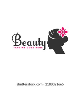 beauty salon illustration logo design