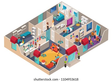 Isometric Hair Salon Images Stock Photos Vectors Shutterstock
