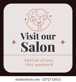 Beauty salon label. beauty salon background. Spa treatment. Beauty and Spa Salon design. Vector Illustration. Poster, Label, Sticker. Template. body care. relax. Beauty Center. spa clinic.